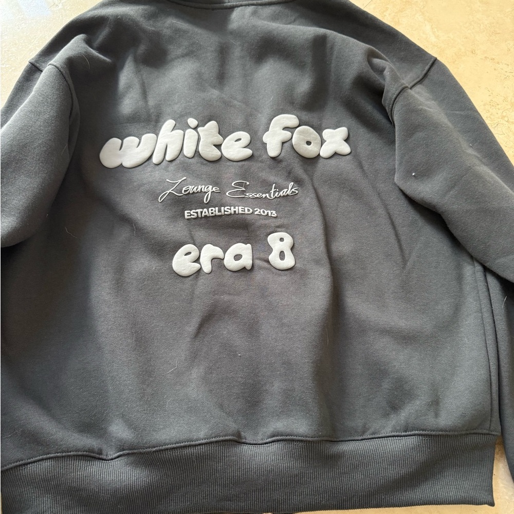 Era 8 zip front hoodie Fossil s/m - Picture 2 of 3